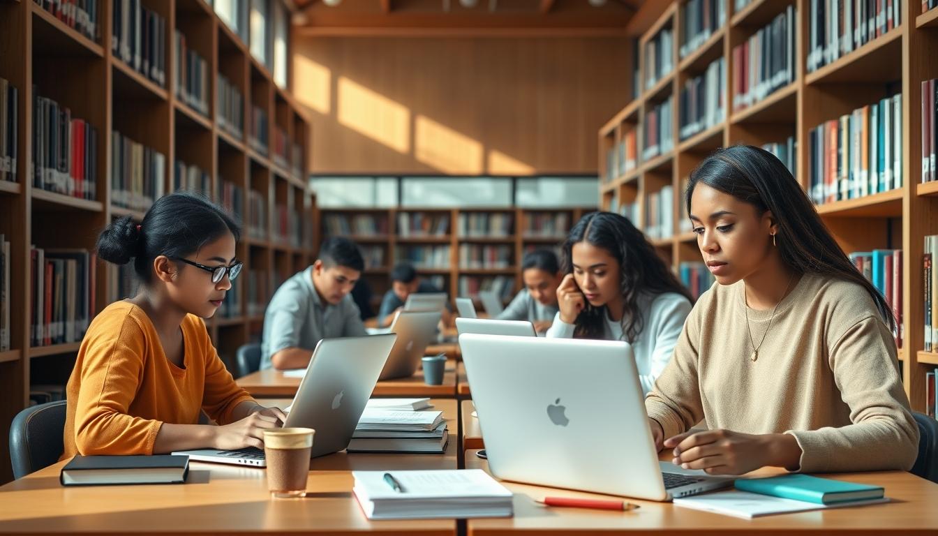 Student developing practical and academic skills